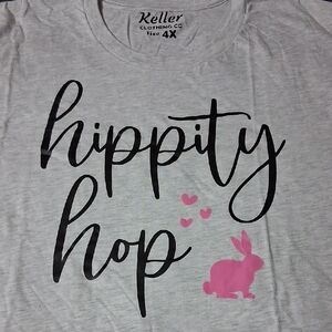 Bella Canvas Gray Tee with Black and Pink Print